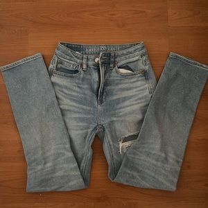 american eagle ripped jeans , size 000.